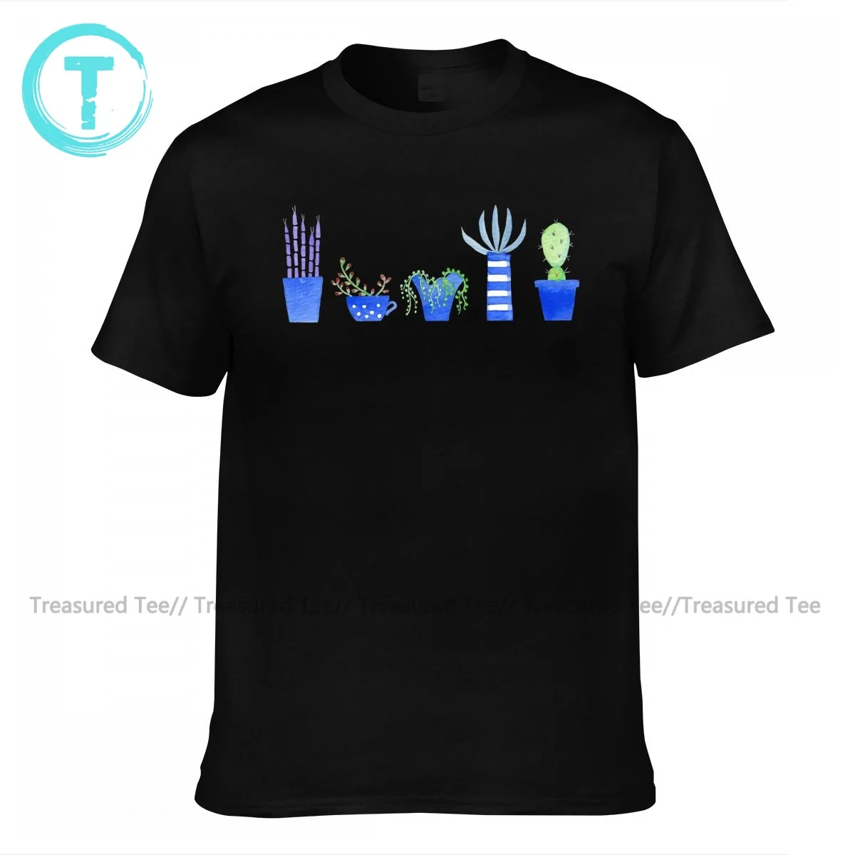 

Cactus T Shirt Man Casual 100 Cotton Printed Tee Shirt Short-Sleeve Beach T-Shirt 5xl