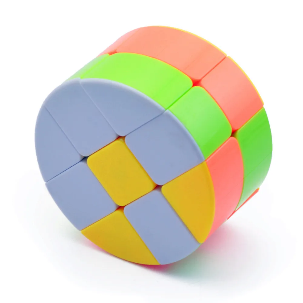 LeFun 2x2x2 цилиндрический многоцветный магический куб быстрый ультра-Гладкий