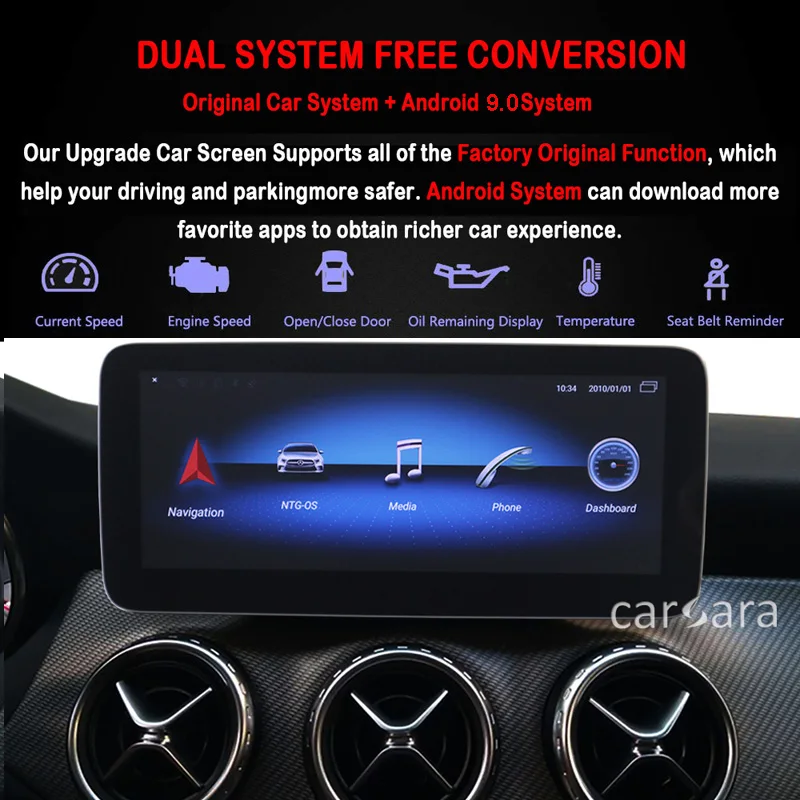 Mercedes радио подтяжку лица для GLA CLA W176 X256 экран Android 9,0 мультимедийная система обновления
