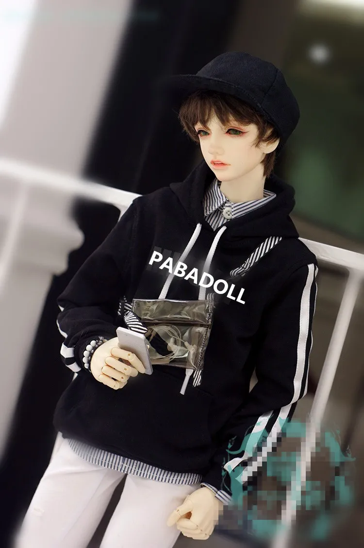 Повседневная Толстовка с капюшоном куртка топ для BJD Doll 1/6 YOSD 1/4 MSD 1/3 SD10/13 SD17 одежда