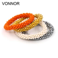 bracelets for women multilayer crystal beads strand bracelet boho bracelet jewelry female gift