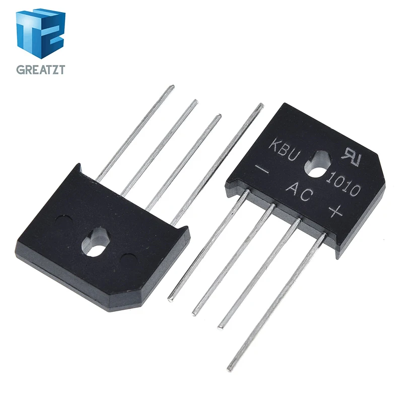GREATZT 5 шт./лот KBU1010 KBU-1010 10A 1000V молния диодный мост с выпрямительным диодом Новый |