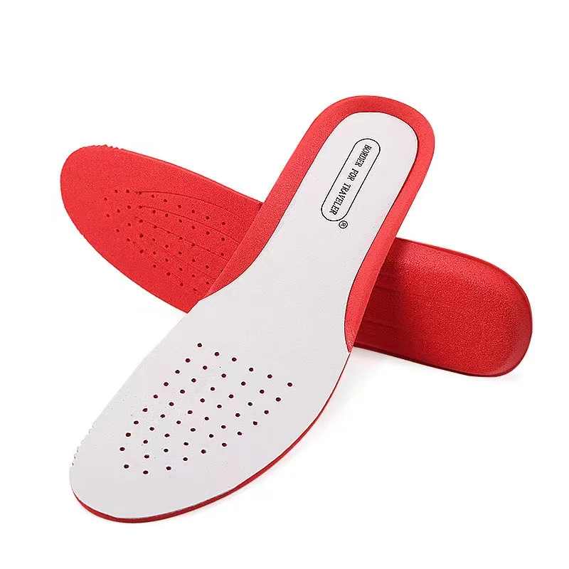Sport color matching pigskin insole unisex breathable shock absorption leisure full pad sweat-absorbent and breathable