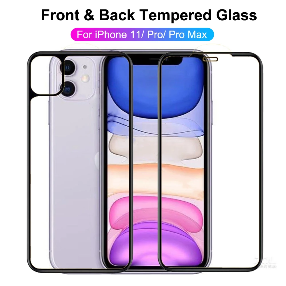 Защитная пленка изогнутая защитная 21D для экрана iPhone 11 Pro Max Pro|Защитные стёкла и