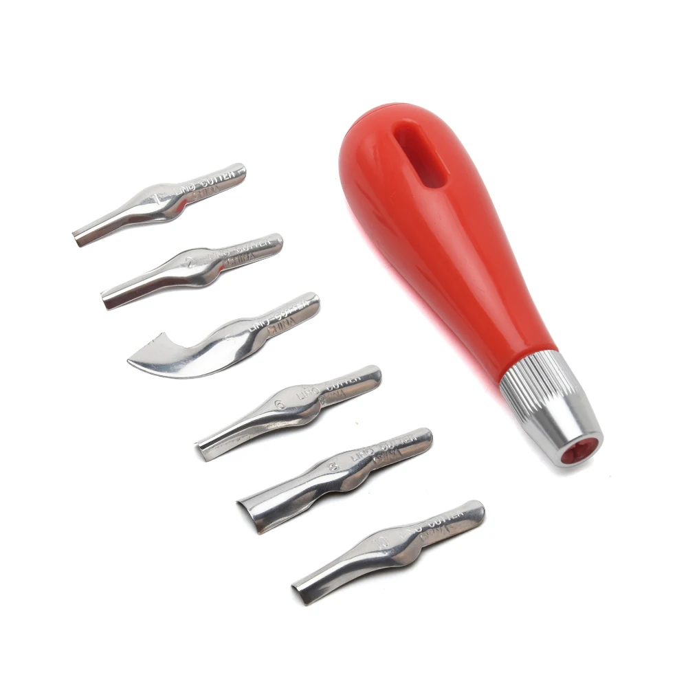 Carving Tool Portable Multifunctional Beginner Engraving Art Supplies LInoleum Cutter Practical ABS Profession Ergonomic | Дом и сад