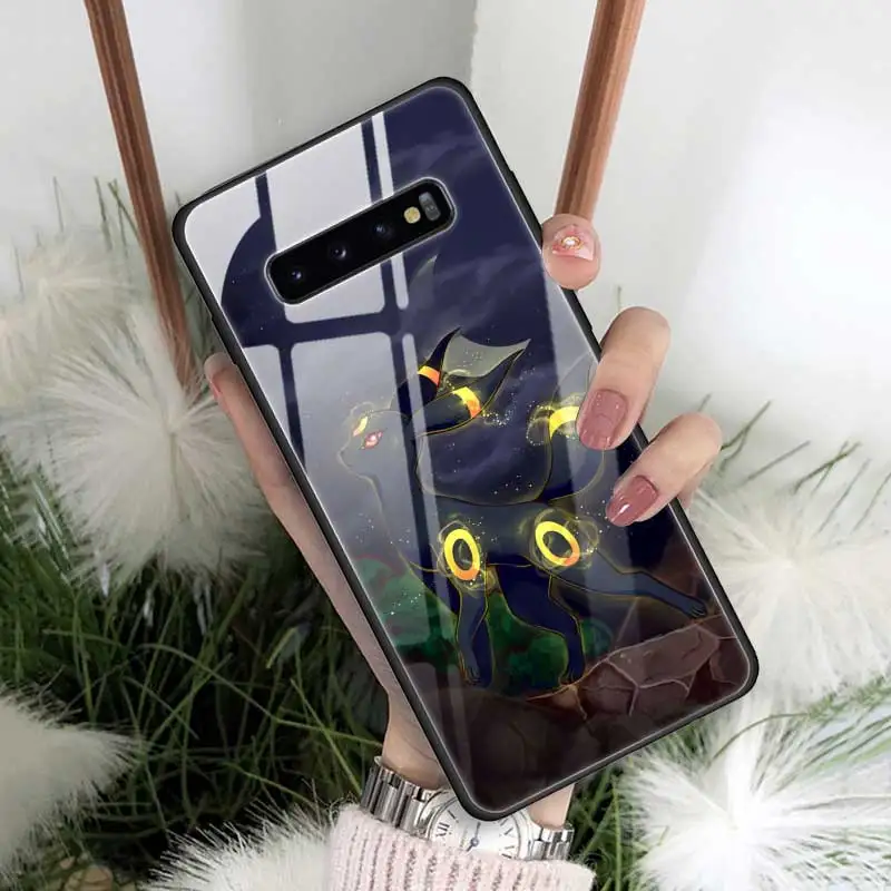 13 Чехол из закаленного стекла с рисунком eevee для samsung Galaxy S10 S10e S9 S8 Note9 Note 10 Plus 5G A50 A30 края из ТПУ - Цвет: 13