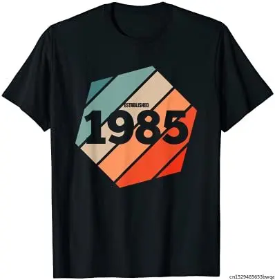 

Established 1985 Vintage 36th Birthday Gift Retro Est 1985 T-Shirt