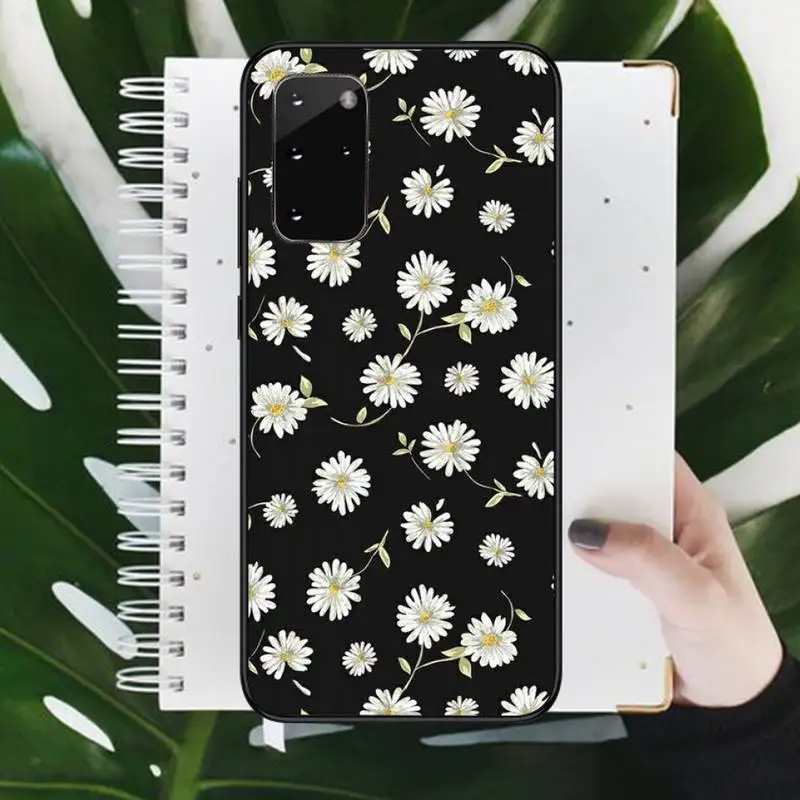 

daisy flowers pattern Phone Case For Samsung galaxy S 9 10 20 A 10 21 30 31 40 50 51 71 s note 20 j 4 2018 plus
