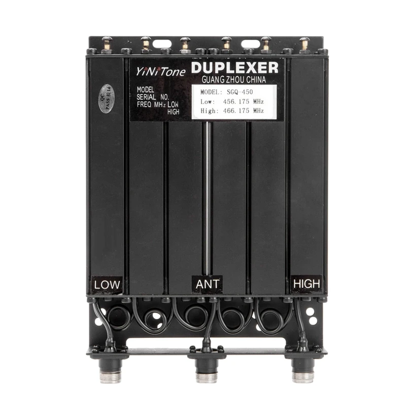 

Yinitone 25W UHF Duplexer TX: 153.150/RX: 158.150MHZ N-Head Repeater Duplexer DIY Walkie-Talkie Repeater Box