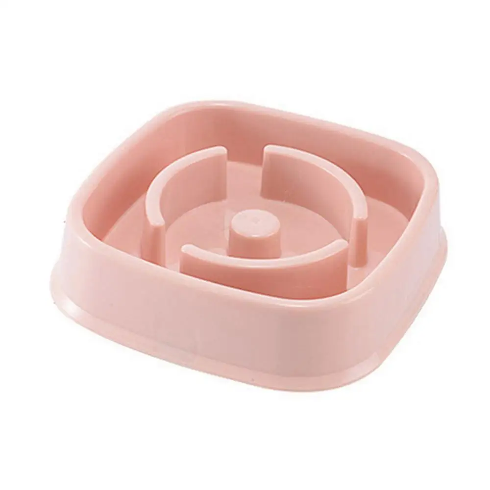 A-Pink Миска для собак медленно чашка для еды медленно глотает товары для домашних животных аксессуары для собак миска медленно глотает миска для домашних животных, кошек медленно глотает миску для собак - Цвет: A-Pink