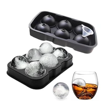 5 colors 6 holes 4 5cm diameter food grade soft silicone eco friendly useful homemade ice cube tray ball maker mold cute simple