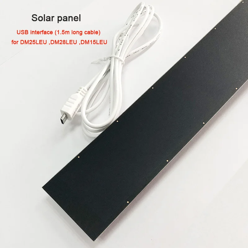 DC1288H USB кабель солнечная панель для аккумулятора перезаряжаемый трубчатый