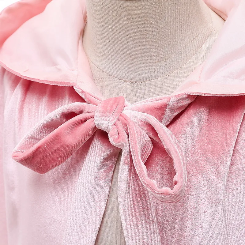 Длинная накидка с капюшоном для маленьких девочек 3-10 лет | Тематическая одежда и