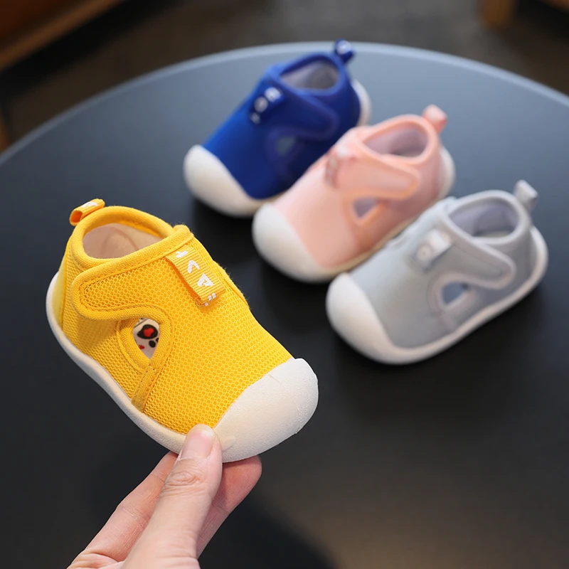 

2021 Summer Children First Walkers Infant Toddler Shoes Soft Bottom Baby Boys Girls Sports Shoes Non-slip Outdoor Kids Sandals
