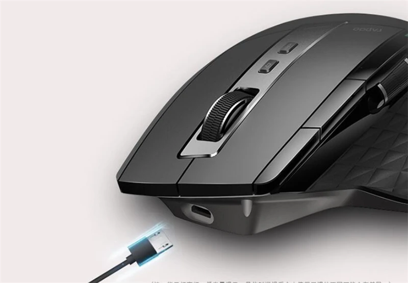 Оригинальная Беспроводная игровая мышь Rapoo 7800 P, 5 ГГц, высокоскоростная лазерная мышь, 1600 dpi, регулируемая для ноутбуков и настольных компьютеров, большая рука
