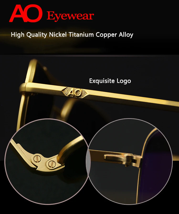 Американские Оптические солнцезащитные Стекло es Для мужчин пилот авиации является защита от ударов при