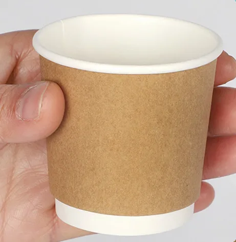 cup 100 шт 100 мл маленькая одноразовая кофейная чашка 4 унции вино молоко чай йогурт фруктовый сок мини вкус Чашки Десерт бумажные кружки с крышками - Цвет: cup