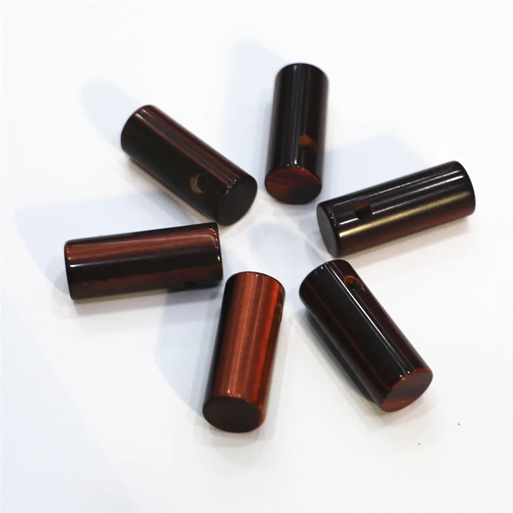 

Natural Stone Tiger Eye Pendant Agates Cylindrical Pendant Necklace Ladies Men's Pendants onyx necklace pendant