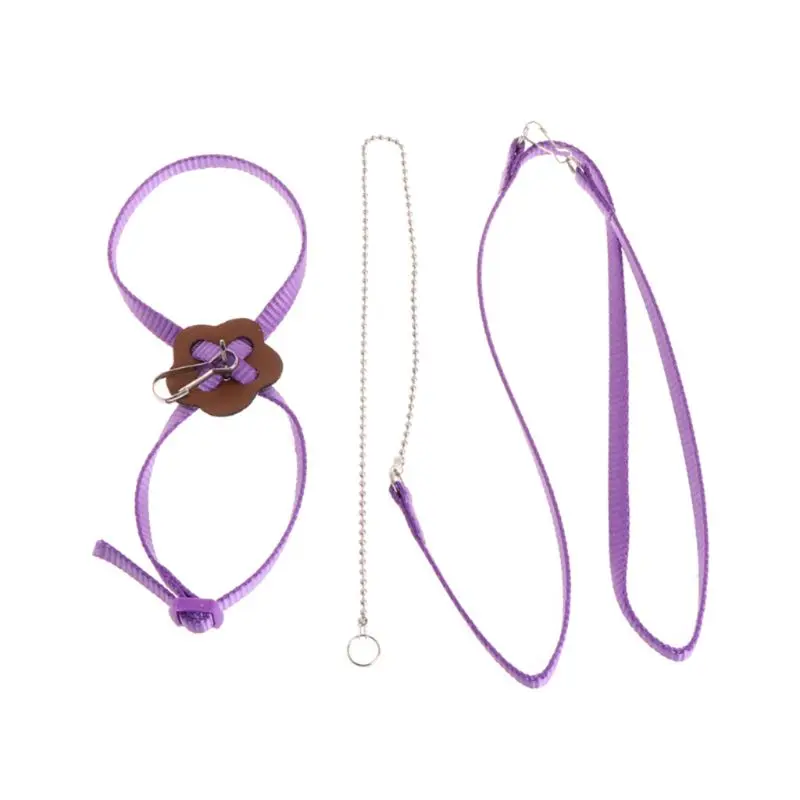 Pet Parrot Bird Harness Leash Outdoor Adjustable Training Rope Anti Flying Traction Strap Portable Soft Band | Дом и сад