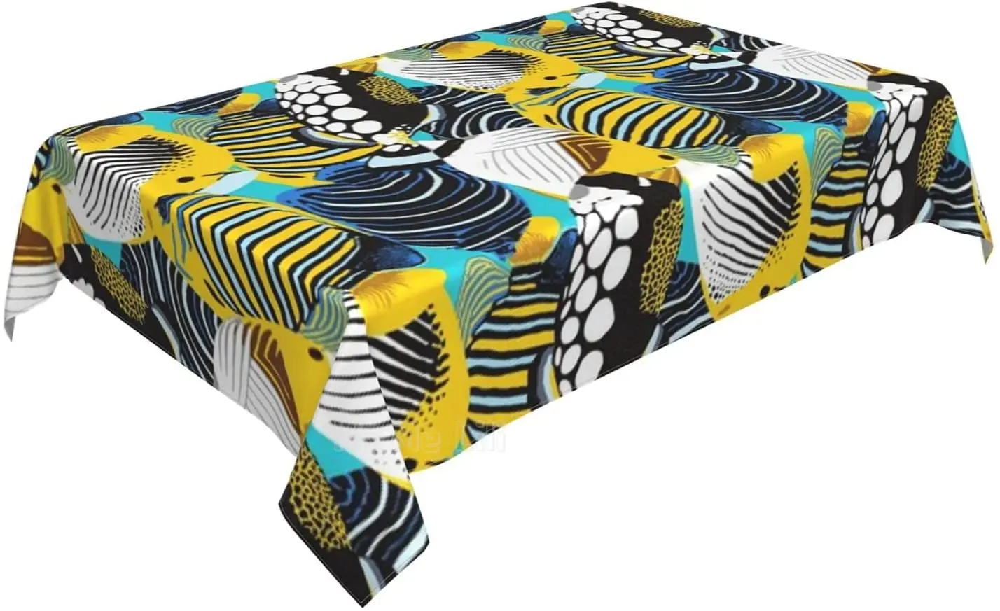 

Tropical Fish Tablecloth Rectangular Washable Reusable Kitchen Table Decor