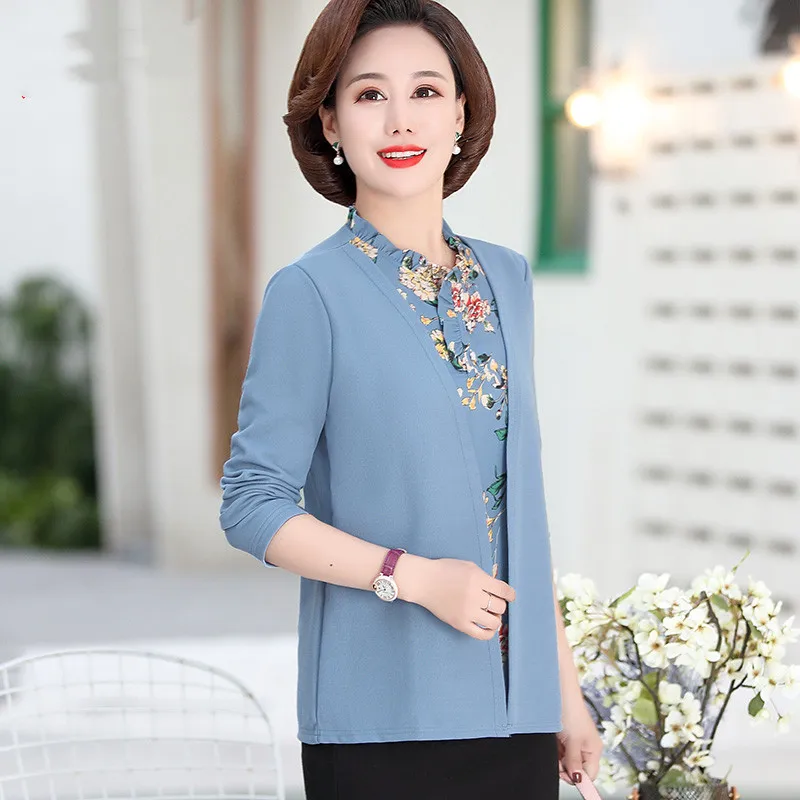 Блузка и топ Женская с длинным рукавом элегантный комплект из двух предметов