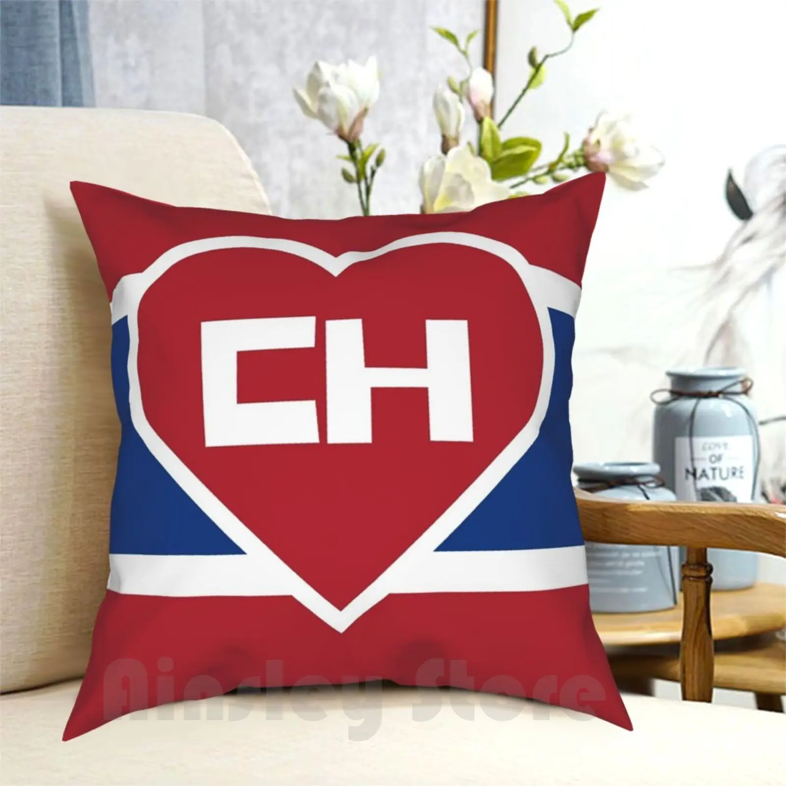 

Montreal Hockey Chapulín Colorado Canadiens Canadians Mashup Pillow Case Printed Home Soft Throw Pillow Hockey Chapulin