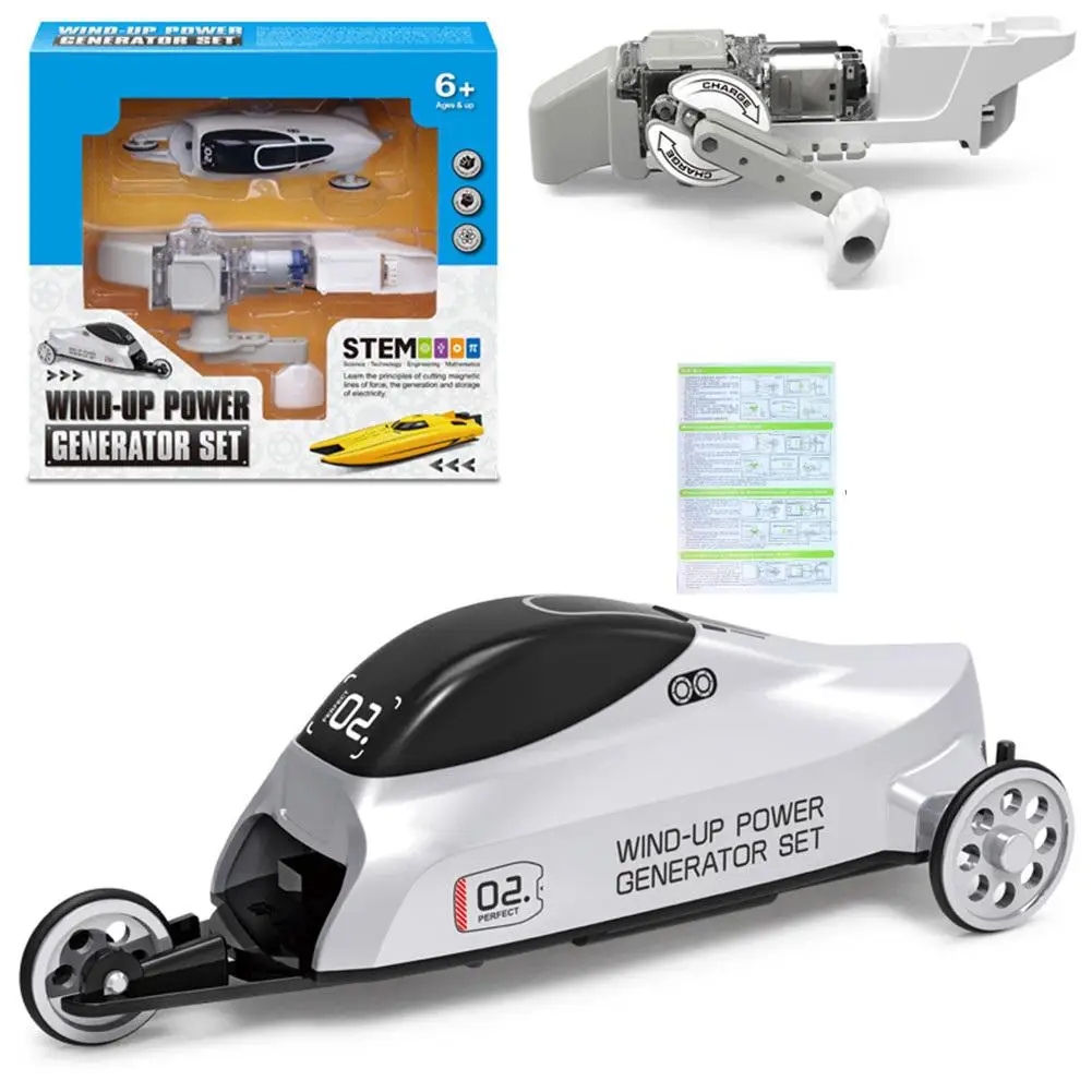 Rccity Subotech DIY009 ручной Кривошип автомобильная ручная лебедка Электрогенератор