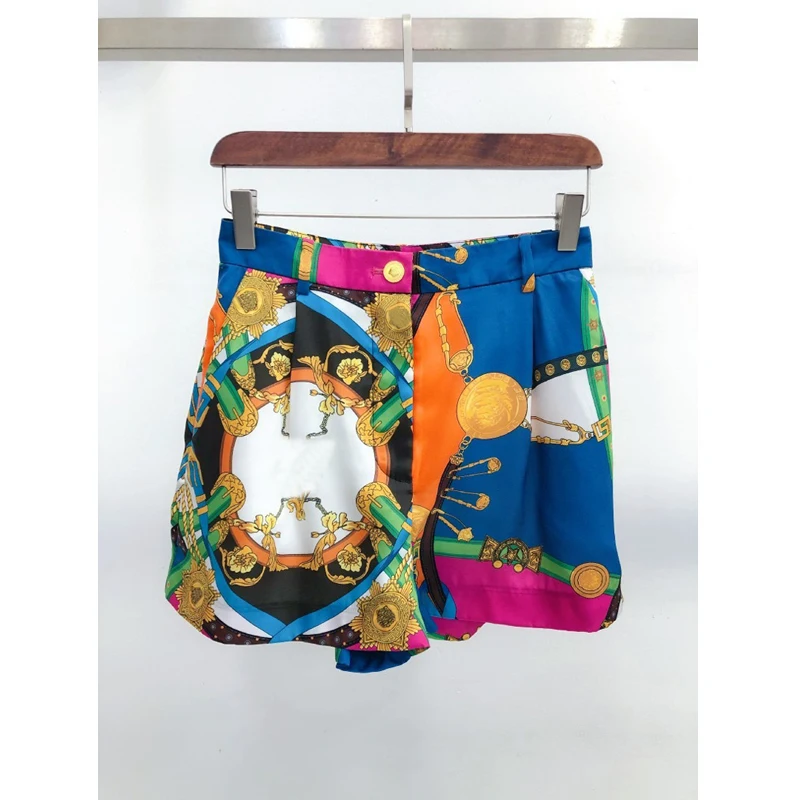 4 3 2020 модные новые весенние летние женские шорты с принтом | Женская одежда