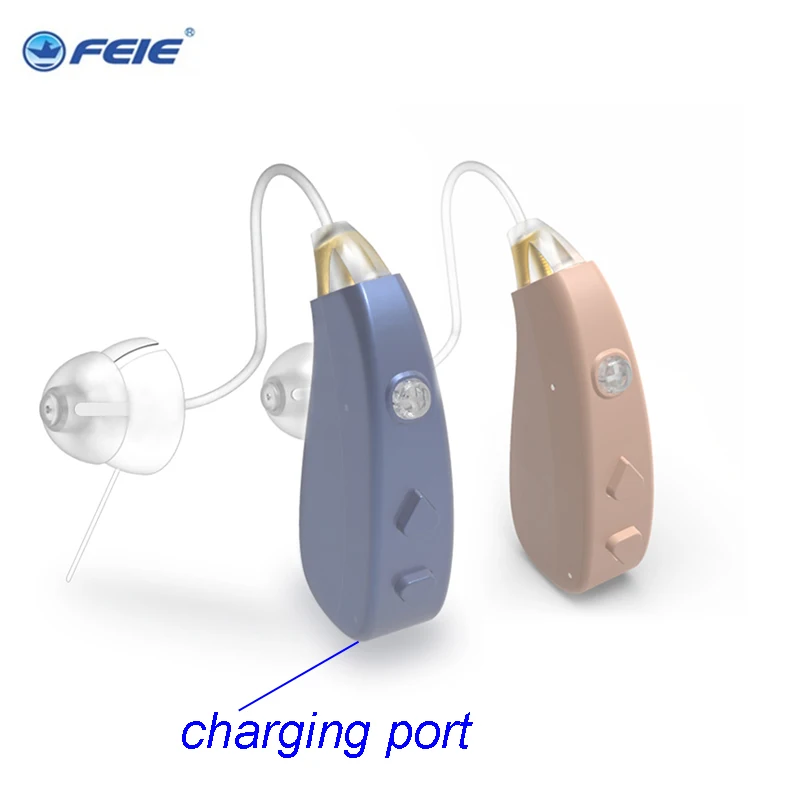 

USB Rechargeable Hearing Aid BTE Hearing Aids Ear Hearing Amplifier Adjustable Tone Hearing Device for Elderly Sound Amplifier