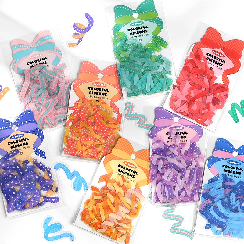 

VanYi 40 шт./пакет 2021 новая лента для вечерние кавайные наклейки эстетическое украшение для дневника канцелярские принадлежности для журнала с...