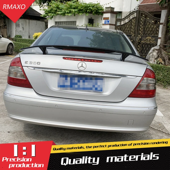 Спойлер для W211 2003 2006 Mercedes Benz NT E class E200 E260 спойлер из АБС пластика цветное заднее