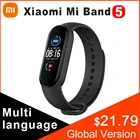 В наличии смарт-браслет Xiaomi Mi Band 5, фитнес-трекер с цветным AMOLED экраном 1,1 дюйма и пульсометром, водонепроницаемый miband 5