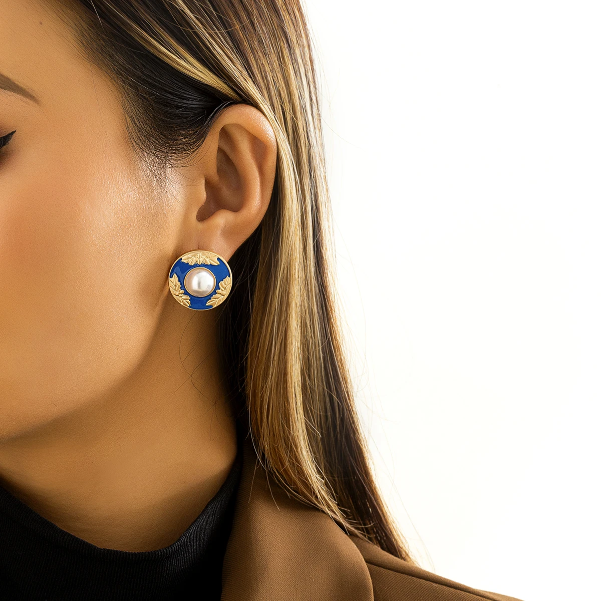 Винтажные серьги-гвоздики Ingemark в форме сердца для женщин и девушек элегантные