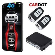 Cardot NEW 4g App Gps PKE Car Alarm System Push Button Start Remote Engine Start Stop Auto Alarm