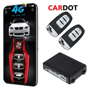 cardot new 4g app gps pke car alarm system push button start remote engine start stop auto alarm free global shipping