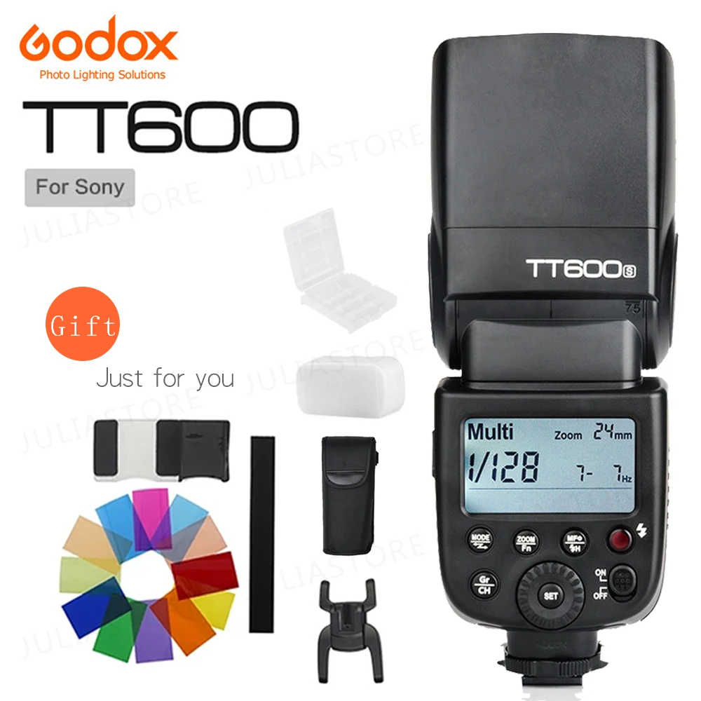 Беспроводная вспышка Godox TT600 TT600S 2 4G 1/8000s для Sony A9 A7 A7S A7R II A6500 A6300 A6000 A99 RX10|flash