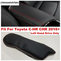 car center console armrest box cover pad protective case pu leather holster mat interior refit for toyota c hr chr 2016 2022