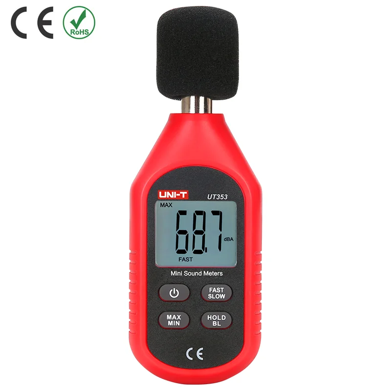 Цифровой измеритель уровня шума и звука UNI T UT353 Noisemeter Decibel Tester|tester meter|tester digitaltester