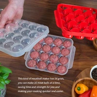 kitchen meatball mold making fish melon ball self stuffing food cooking machine high temperature resistance meatball tray