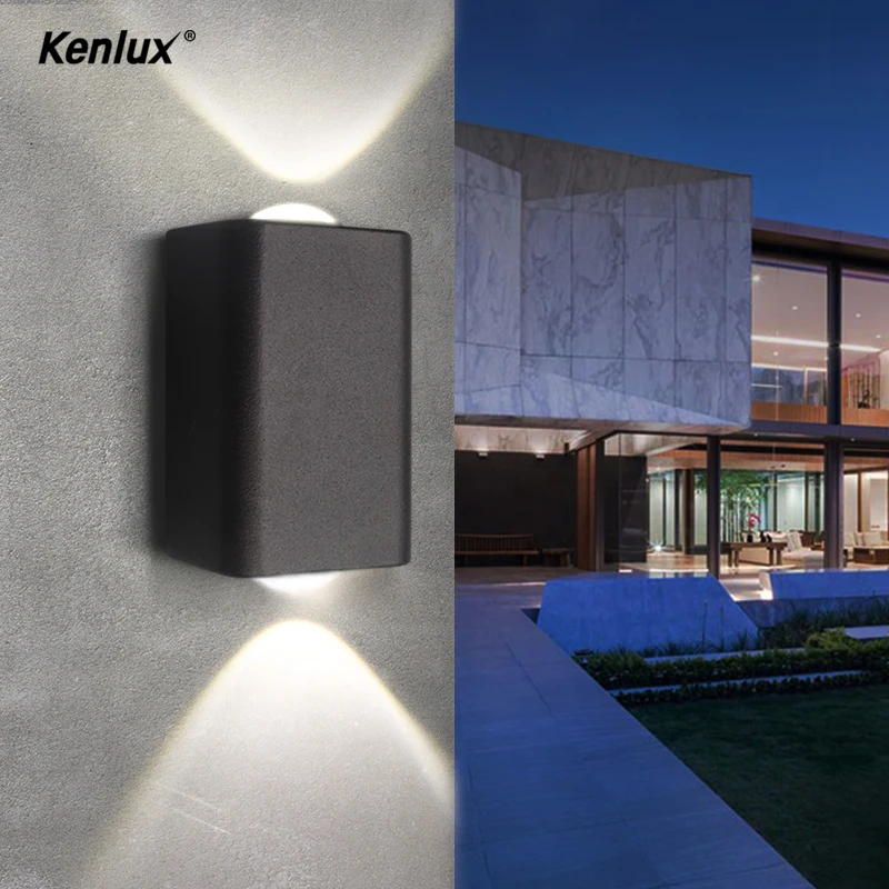 Настенный светодиодный светильник Kenlux в скандинавском стиле алюминиевый