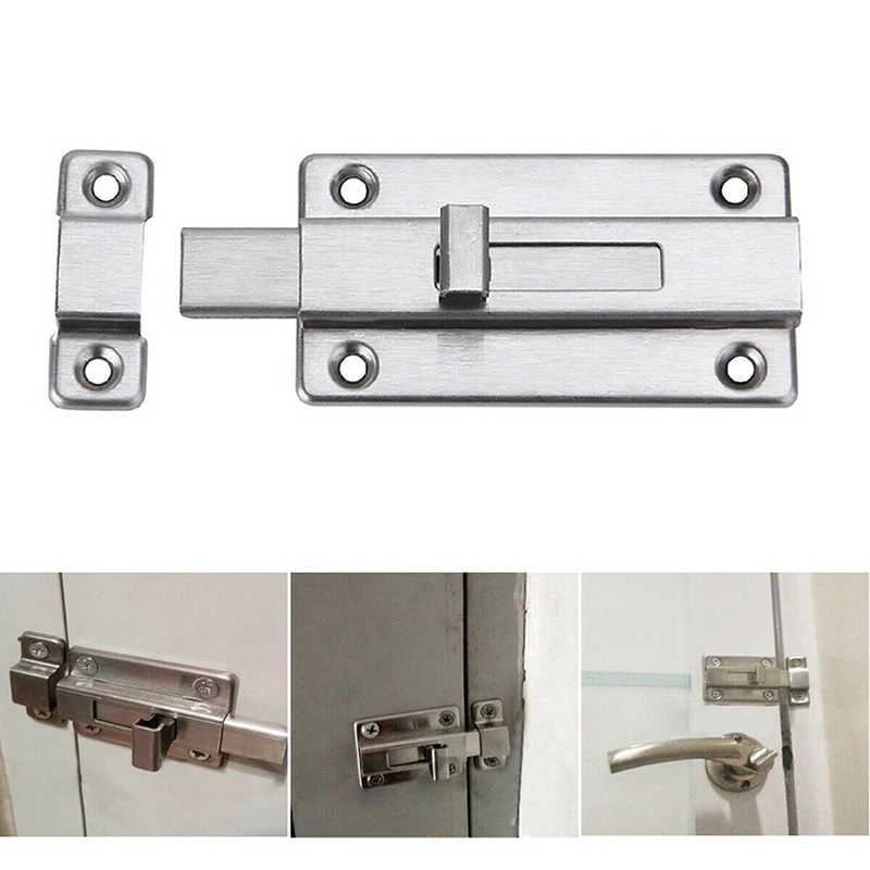 Silver Door Latch Lock Bolt Furniture Bathrooms Bedrooms Cabinet Cupboard | Обустройство дома