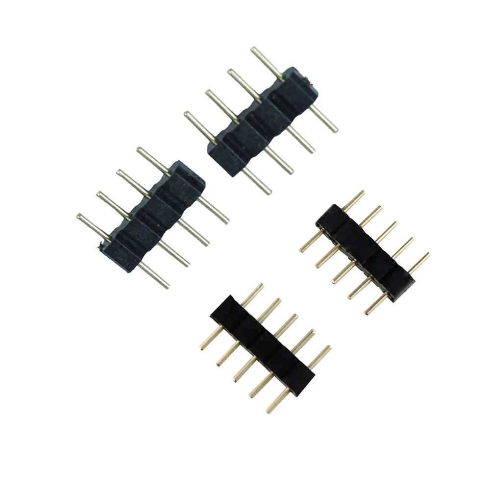 10 шт. 4 Pin коробка передач/5PIN коннектор RGBW адаптер штырь иглы мужского типа для RGB