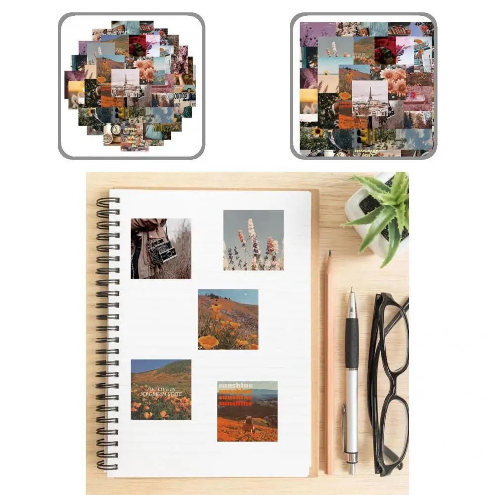 

56Pcs/Bag Innovative Doodle Decal Durable PVC Doodle Sticker Portable Waterproof Phone Decal for Friends Cup Sticker
