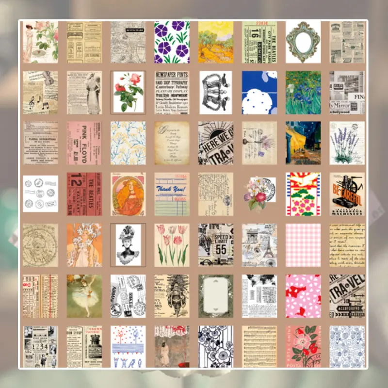 

DIY Scrapbook Album Mobile Phone Diary Decoration Material Paper Primary Color Series Scrapbook Photo Album Diary Decoration