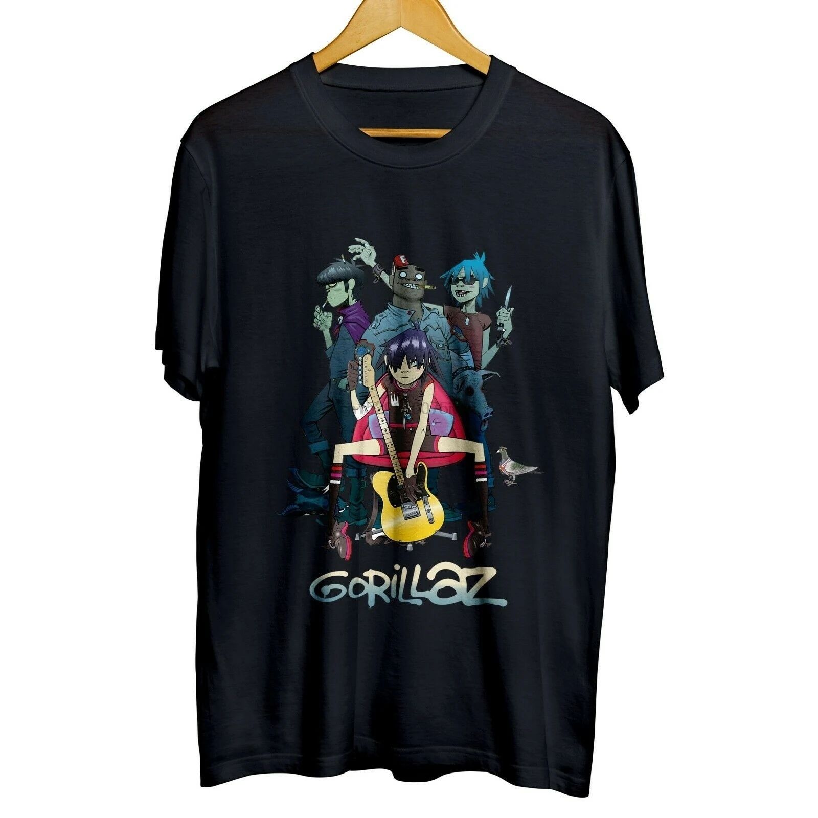 

Gorilloz Corton Visuol Rock Bond T-shirt Cotton 100% Size S-4XL(1)