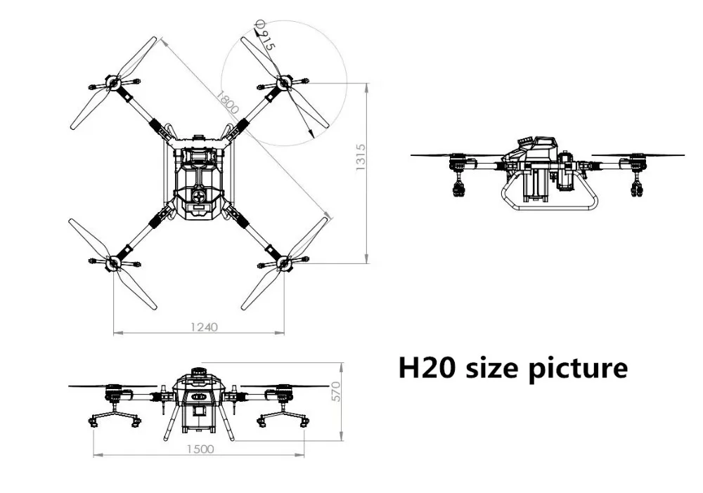 Новая H20 20L 21L рамка для сельскохозяйственного дрона складная многоосевая