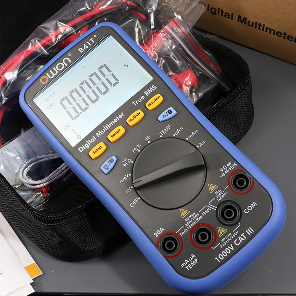 Цифровой мультиметр OWON B41T + умный Автомобильный 4 1/2 с Bluetooth точный