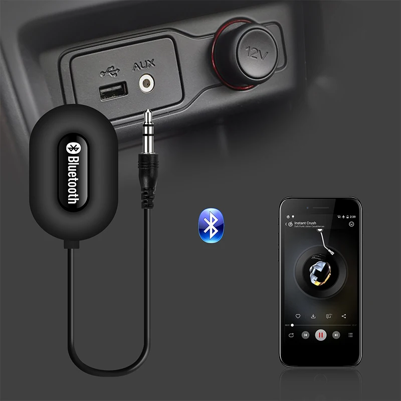 Фото Аудио Bluetooth V3.0 приемник беспроводной музыкальный FM автомобильный комплект Аудио Bluetooth V3.0 приемник беспроводной музыкальный FM автомобильный комплект