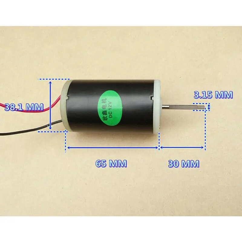 DC 12V 16V 24V 555 мотор 6400RPM двойной шариковый подшипник высокий крутящий момент 8