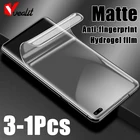 Гидрогелевая пленка без отпечатков пальцев для Samsung galaxy S10 lite A30 A50s A21 A12 A51 A52 F12 A02S M62 A03s A7 A8 A6 2018, матовая пленка